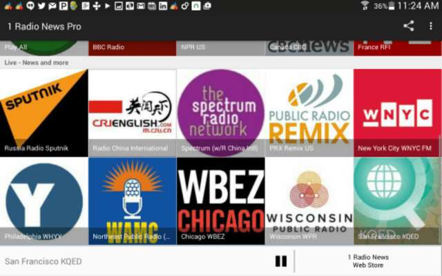 Play 1 Radio News Pro: More Features and Shows, No Ads 