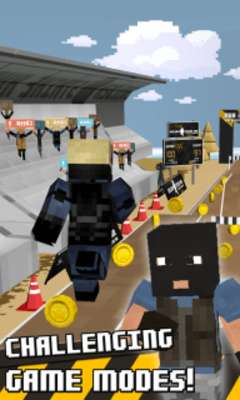 Play 3D Super Run Counter Strike Block Running and Jumping Games Skins 