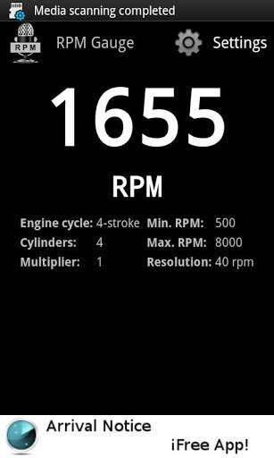 Play APK Acoustic Tachometer (RPM)  and enjoy Acoustic Tachometer (RPM) with UptoPlay com.javiery.rpmgauge