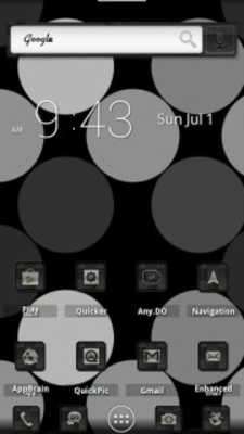 Play ADW Theme BlackBrushedCarbon 