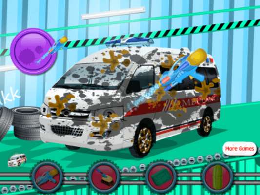 Play Ambulance Car Wash 