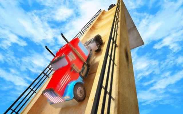 Play American Mega Ramp Truck Racing Stunts: Impossible 