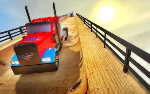 Play American Mega Ramp Truck Racing Stunts: Impossible 