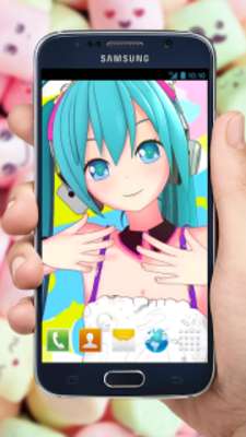 Play Anime Live Wallpaper of Hatsune Miku Dance 