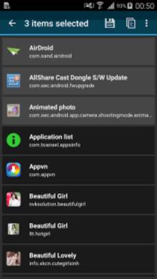 Play Application List and Backup 