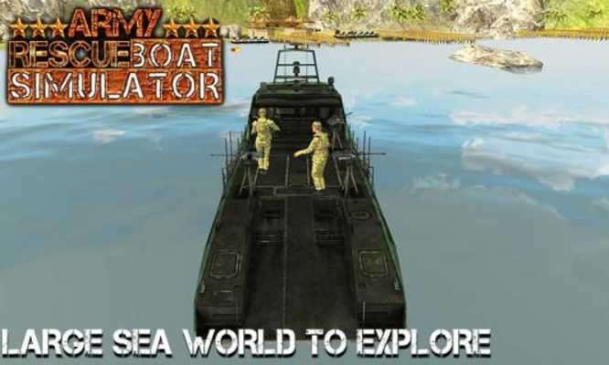 Play Army Rescue Boat Simulator 3D 