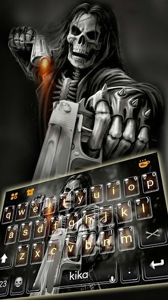 Play APK Badace Skull Guns Keyboard - cool gun theme  and enjoy Badace Skull Guns Keyboard - cool gun theme with UptoPlay com.ikeyboard.theme.badace_skull