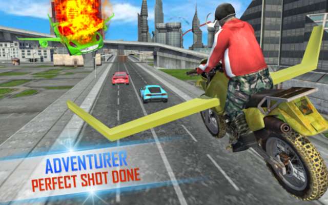 Play Bike Attack Car Shooting Rider 