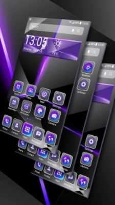 Play Black style launcher theme &wallpaper 