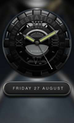 Play Black Titan HD Clock Widget 