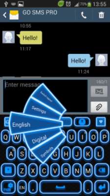 Play Blue Glow Keyboard 