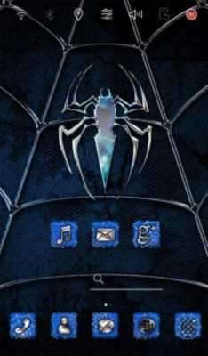 Play Blue Spider Launcher theme 