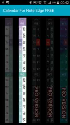 Play Calendar For Note Edge FREE 