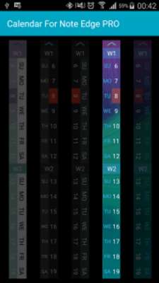 Play Calendar For Note Edge PRO 