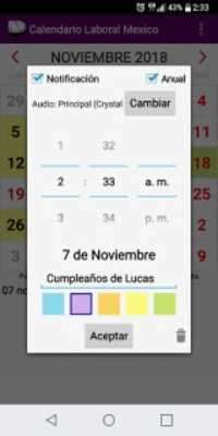 Play Calendario Feriados 2018 México Adfree + Widget 