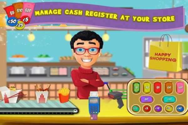 Play Cash Register Supermarket Manager 