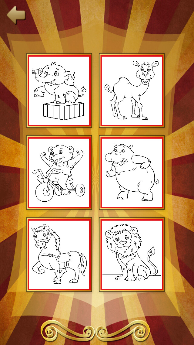 Play Circus Coloring Book 