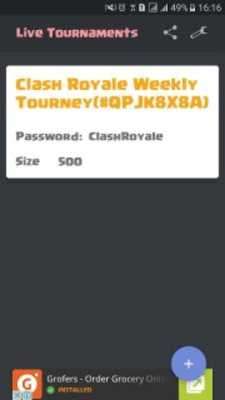 Play ClashaTourney: Tournament Password for ClashRoyale 