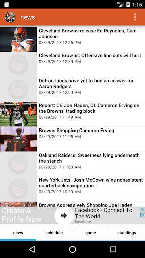 Play APK Cleveland Football News  and enjoy Cleveland Football News with UptoPlay com.zenmobi.android.app.nfl.brownsnews