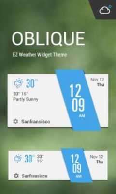 Play Clock Weather Cool Widget 