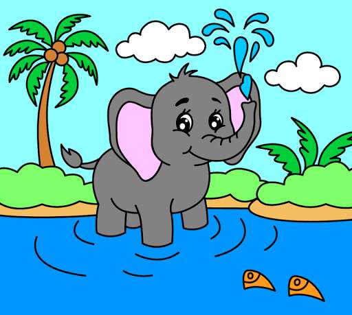 Play Coloring pages for children: animals 