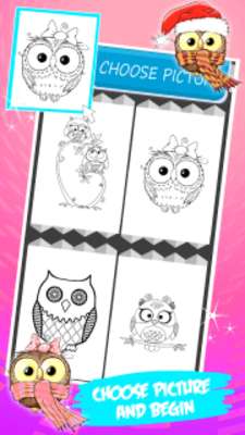 Play Cute Owl Coloring Book 