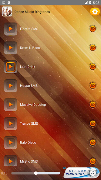 Play Dance Music Ringtones 