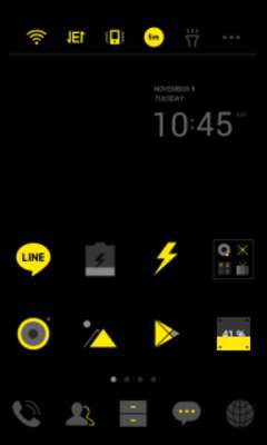 Play Dark Yellow Dodol Theme 