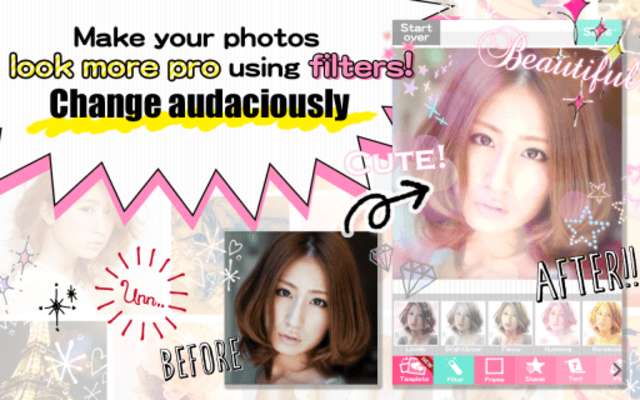 Play DECOPIC,Kawaii PhotoEditingApp 