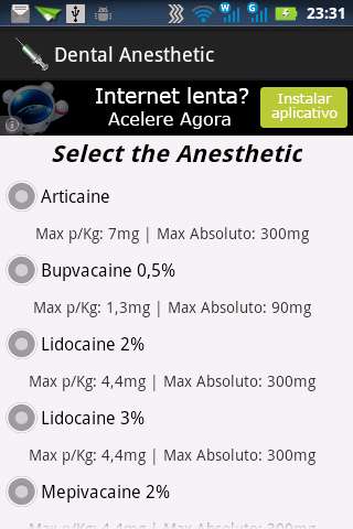 Play APK Dental anesthetic  and enjoy Dental anesthetic with UptoPlay com.guardezi.anestesico