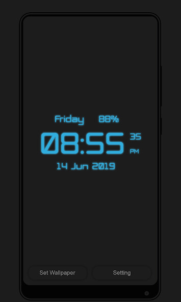 Play DIGI Clock Live Wallpaper 