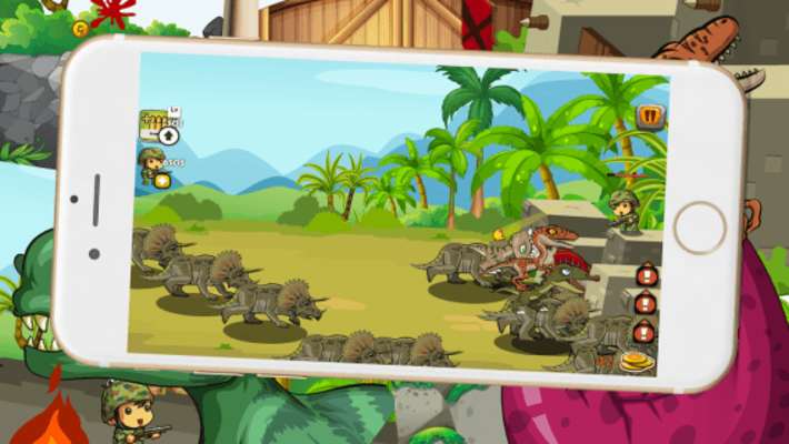 Play Dinosaur Defense Park 3 - Hunter And Fighting Game 