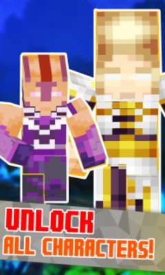 Play DotA Heroes Minecraft Skins Running Block 3D Adventure Games 