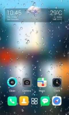 Play Drop Rain Parallax V Launcher Theme 