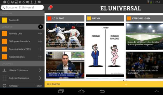 Play El Universal for tablet 