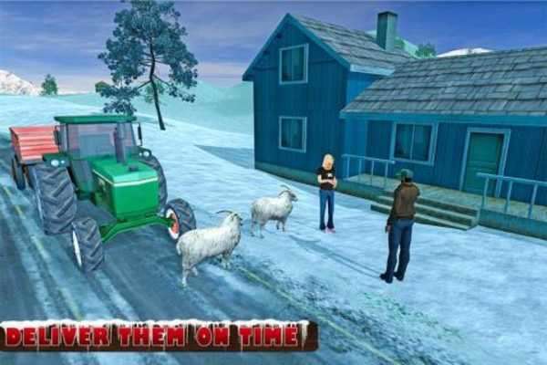 Play Farm Animals Tractor Transport 