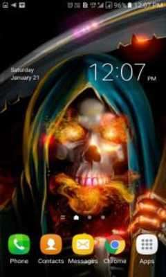 Play Fiery Reaper Live Wallpaper 