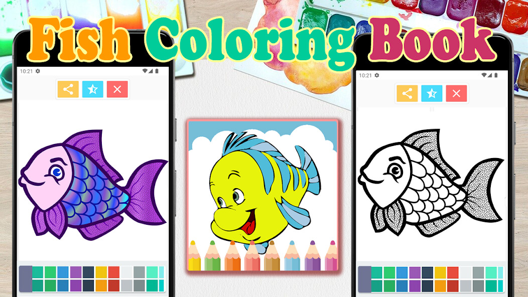 Play Fish Coloring Book 