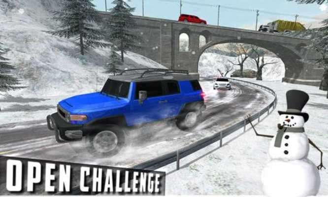 Play FJ 4x4 Cruiser Snow Driving 