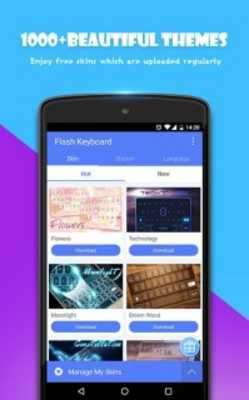 Play Flash Keyboard - Emoji & Theme 