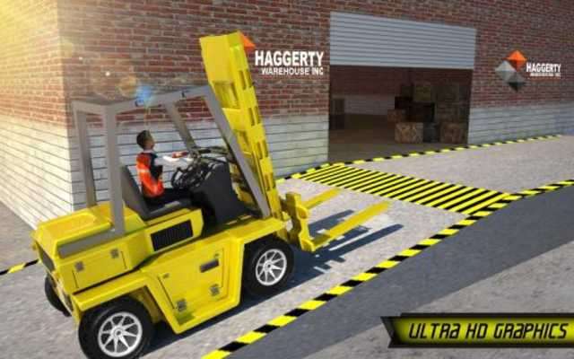 Play Fork Lift Truck Cargo Simulator New Games 