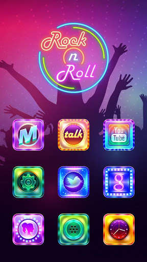 Play APK (FREE) Rock n Roll GO Theme  and enjoy (FREE) Rock n Roll GO Theme with UptoPlay com.gau.go.launcherex