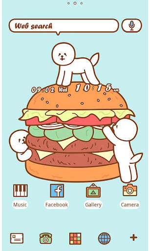 Play APK Funny Theme-Hamburger Bichon-  and enjoy Funny Theme-Hamburger Bichon- with UptoPlay jp.co.a_tm.android.plus_hamburger_bichon