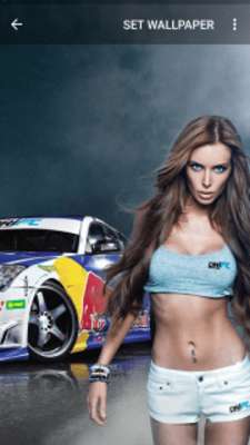 Play Girls and cars Wallpapers 