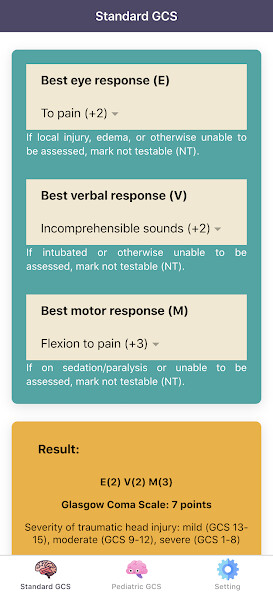 Play APK Glasgow Coma Scale: GCS Score, Consciousness Level  and enjoy Glasgow Coma Scale: GCS Score, Consciousness Level using 