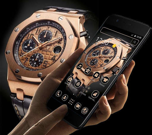 Play APK Gold Luxury Legendary Watch Theme  and enjoy Gold Luxury Legendary Watch Theme with UptoPlay com.launcher.theme.t211810248