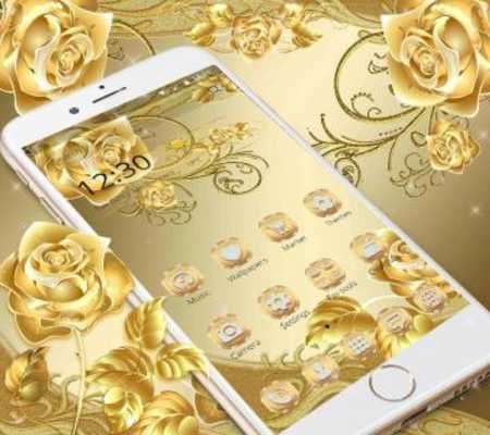 Play Gold Rose. Theme for CM Launcher 