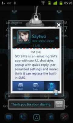 Play GO SMS Pro IDCard Popup Theme 