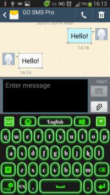 Play Green Glow Keyboard 