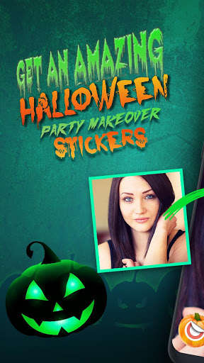 Play Halloween Party Makeup Stickers for Pictures 